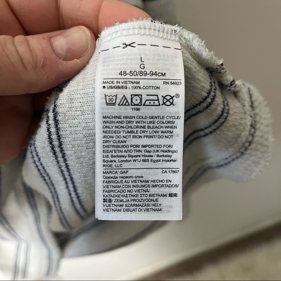 Gap Ribbed Striped Sweater Large - Picture 5 of 5